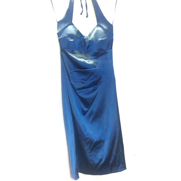 NWT Cache Blue Halter Dress 10 - Picture 1 of 13